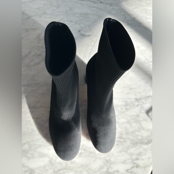 Vince Tasha Black Knit Boots - Picture 10 of 13